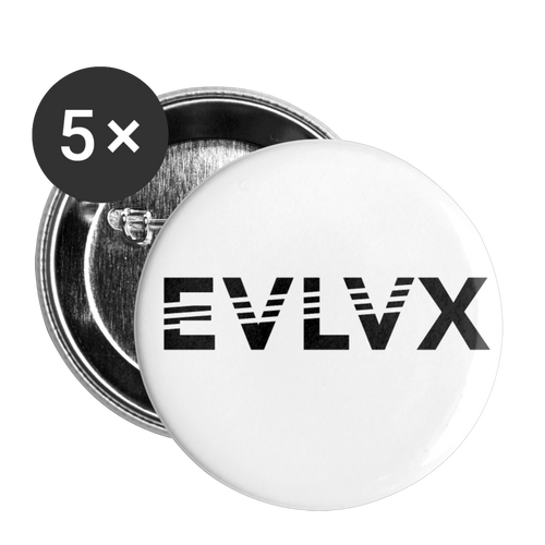 Buttons small 1'' (5-pack) - white