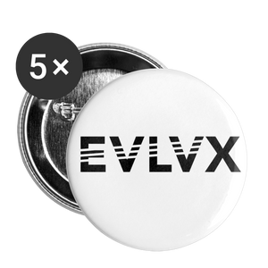 Buttons small 1'' (5-pack) - white