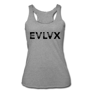 EVLV Women’s Tri-Blend Racerback Tank - heather gray