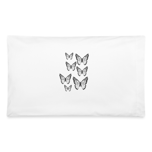 Butterly Pillowcase 32'' x 20'' - white