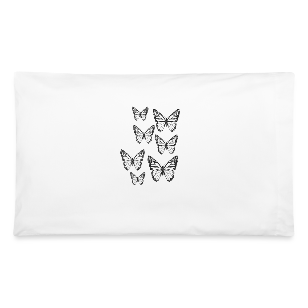 Butterly Pillowcase 32'' x 20'' - white
